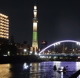 【ナイトツアー!】スカイツリーイルミネーション・カヌーツアー